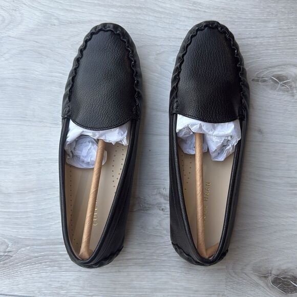 Cole Haan Evelyn Driver loafer black Leather size 6 NWT in box - Picture 13 of 14